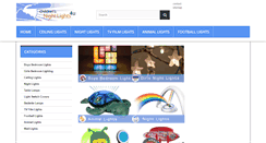 Desktop Screenshot of childrensnightlights4u.co.uk
